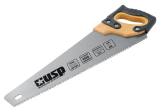 Ручной инструмент Ножовка по дереву USPEX Профи 400мм дер. ручка с резин.вставкой, 3D-заточка, каленая /40481*/